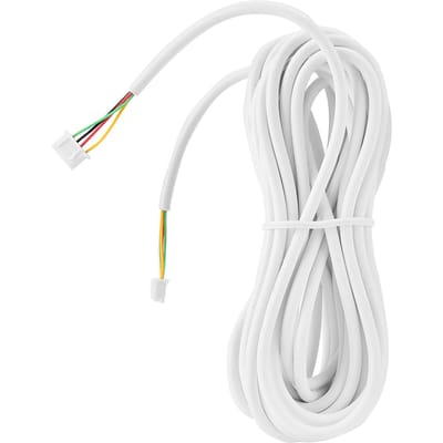 Câble flexible rond en cuivre à 4 conducteurs de 0,3 mm, 10 m, adapté aux systèmes d'interphone vidéo