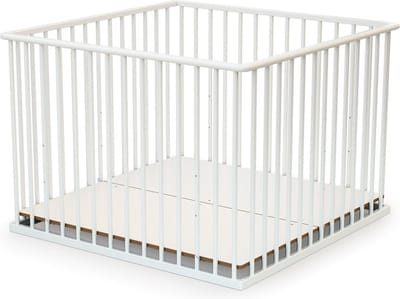 WEBABY- Houten kinderbox Wit 100 x 100 cm CUBO