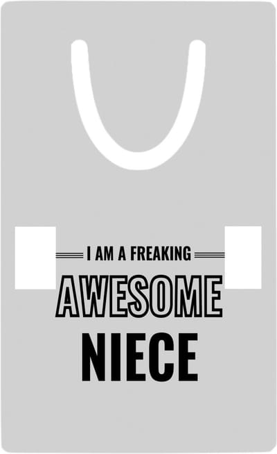 Hacebo® - I am a freaking awesome niece metalen boekenlegger - de meest geweldigste nicht - verjaardagscadeau - verjaardag - cadeau - cadeautje voor nicht - nicht artikelen - kado - geschenk - gift Bladwijzer boekenleggers - 7.6 cm x 5cm