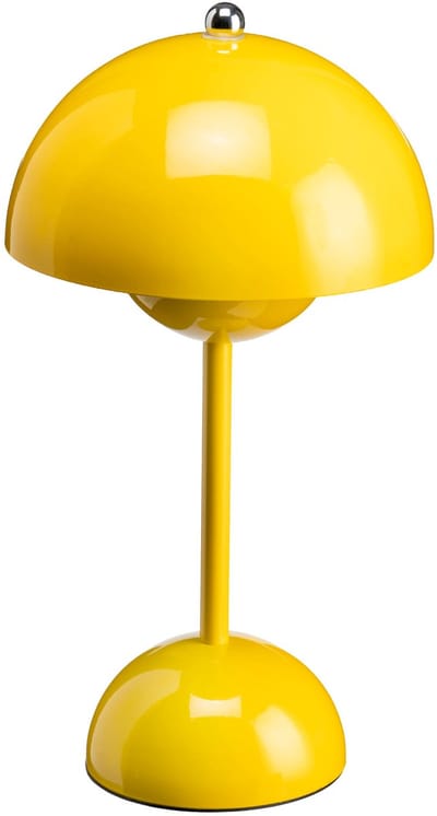 Luxus Europe - Tafellamp Touch Josephine Geel - Draadloze LED Tafellamp Binnen - USB-C Oplaadbaar - Touchbediening - Dimbaar - 3 Lichtkleuren
