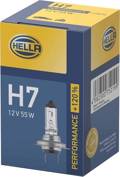 H7 Halogeenlamp - Performance tot 120% - 12V - 55W - PX26d - 1 Stuk