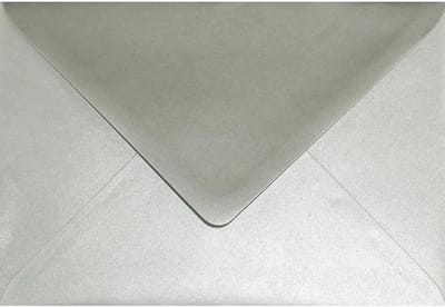Zilveren Parelmoer Enveloppen B6 125x175mm voor Uitnodigingen en Trouwkaarten
