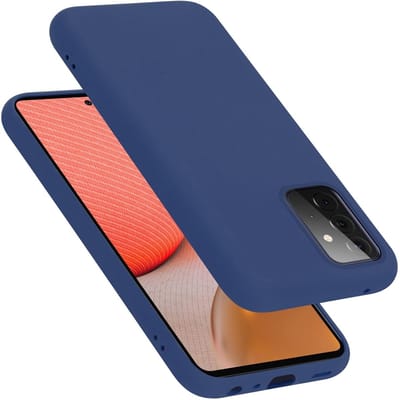 Cadorabo Hoesje geschikt voor Samsung Galaxy A72 4G / 5G in LIQUID BLAUW - Beschermhoes gemaakt van flexibel TPU silicone Case Cover