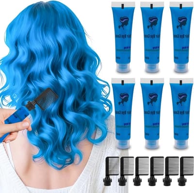 Wasbare Haarkrijt voor Kinderen, Tijdelijke Haarkleur voor Donker en Licht Haar, Kleuren voor Feestjes, Halloween en Cosplay