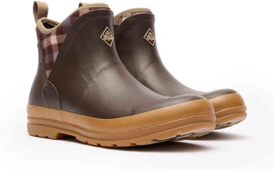 Muck Boot Originals Ankle | Bruin/Geruit/Gum - Regenlaarzen - Maat 36 -