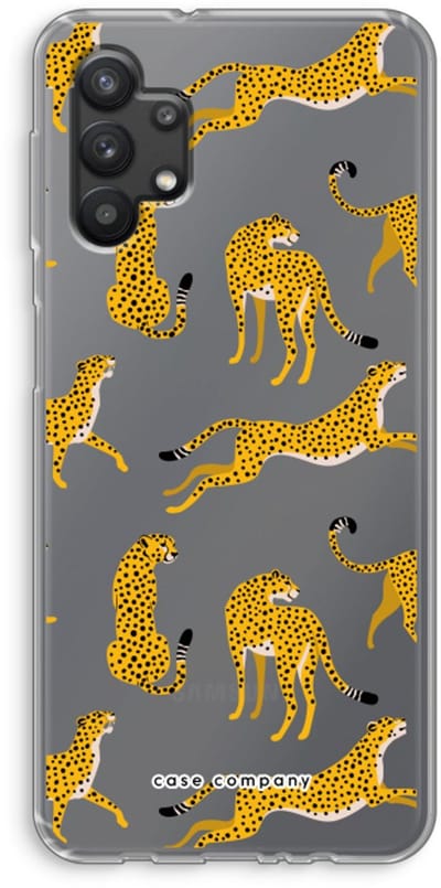 Case Company® - Hoesje geschikt voor Samsung Galaxy A32 5G hoesje - Luipaard - Soft Cover Telefoonhoesje - Bescherming aan alle Kanten en Schermrand