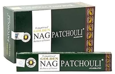 Golden Nag Patchouli Wierook - 12 pakjes van á 15 gram
