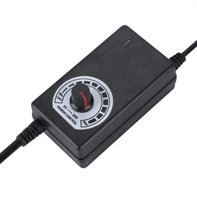Dailygoody - Spanningsregelingsadapter - Voedingsadapter 24W - Ideaal voor LED verlichting - EU-stekker - Instelbare spanning 3-24V - Geschikt voor di...