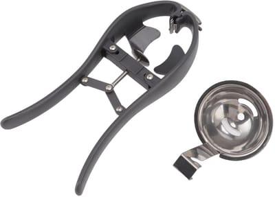 Dailygoods- Eierscheider Automatisch - Roestvrijstalen Eierkraker - Eierclips - Handheld - Lichtgewicht - 2 Stuks