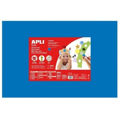 APLI 1 feuille de mousse caoutchouc - Bleu