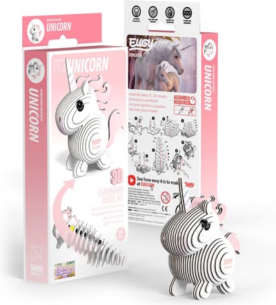 EUGY 3D Puzzel - Eenhoorn - Fantasiefiguren - Duurzaam - Verzamel Ze Allemaal - 6 Jaar