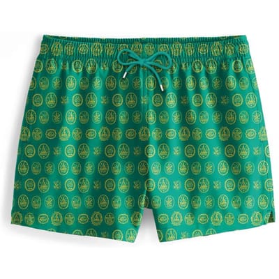 "Green Sailboats" Zwemshorts