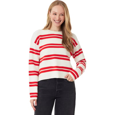 Scotch & Soda Crew Neck Pullover Sugar Swizzle Twin Band Stripe Taglia: XS | Maglie a manica lunga Outlet | Donna