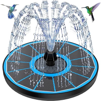 Solar Fontein - Led Verlichting - Vijververlichting - Zwart en Blauw