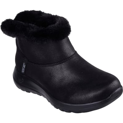 Skechers On-the-GO Joy Cozy Dream Polyester Dames Zwarte Winter Enkellaarzen