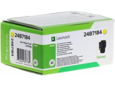 Lexmark 24B7184 tonercartridge 1 stuk(s) Origineel Geel
