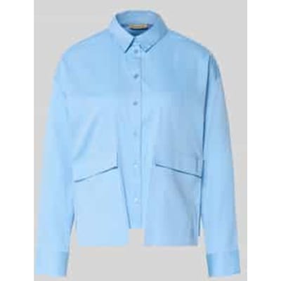 regular fit blouse met klepzakken
