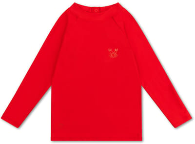 Swim Essentials Zwemshirt Met Lange Mouwen - Rood - Crabby - 146/152