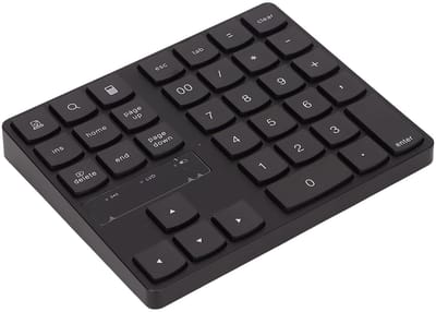 Dailygoods - Draadloos Numeriek Toetsenblok - Ergonomisch Ontwerp - Compact en Stil - Gamingtoetsenbord - Ideaal voor Laptop en Desktop - 35 Toetsen