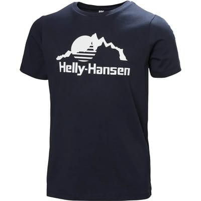 Helly Hansen Graphic Jr T-shirt Met Korte Mouwen Blauw 10 Years Kinderen