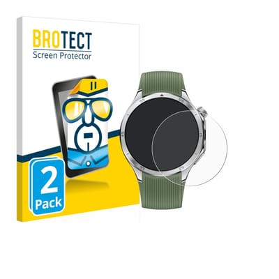 BROTECT - Screenprotector voor OnePlus Watch 3 - Folie Beschermfolie transparant 2 Stuks