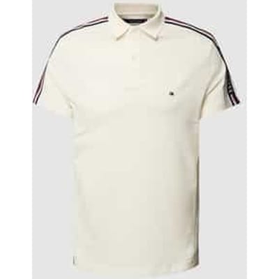 Regular fit poloshirt met contraststrepen
