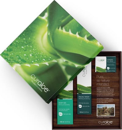 Curaloe Cadeau Set - Aloe Vera Gift Set Anti-Age Skin All Genders - Aloe Vera Huid Verzorging Cadeau Set - Huidverzorging Geschenkset