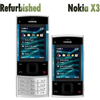 Gereviseerde Nokia originele Nokia X3 ontgrendelde X3-00 Slide mobiele telefoon 1 Battery 1 Charger rood