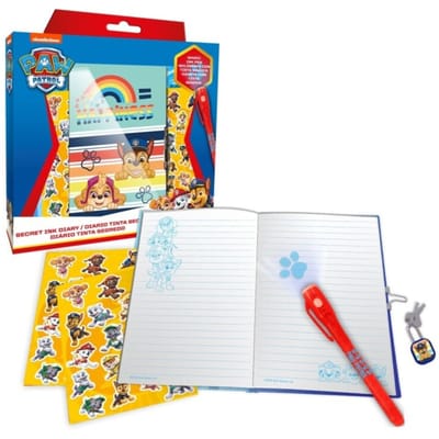 Magische Dagboek met slotje Schrijfset Met Onzichtbare Inkt Paw Patrol