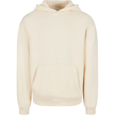 Build Your Brand Fluffy Hoodie Beige S Man