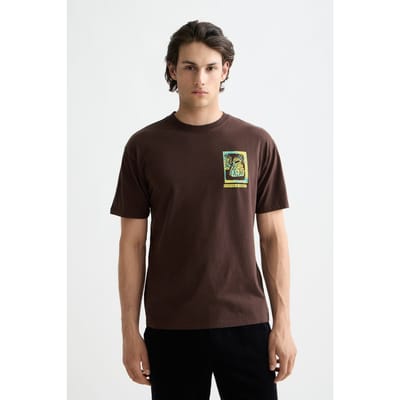 Scotch & Soda Relaxed Fit Front + Back Aw T-shirt Demitasse Taglia: S | T-shirt stampate Outlet | Uomo