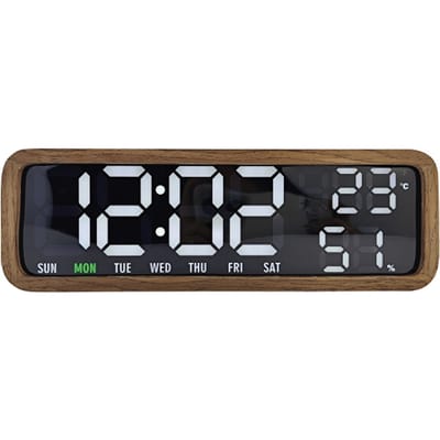 Karlsson - Wekker Madera - Bruin - 25,5xx4,8 cm