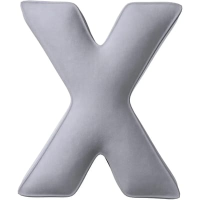 Kussen letter x Yellow Tipi Posh Velvet