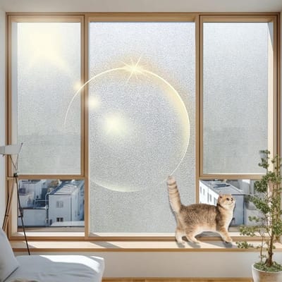 Raamfolie - Decoratieve folie - Privacy verbeteren - Statische hechting - 20 x 550 cm - Mat