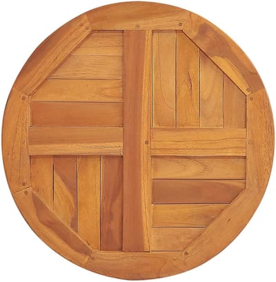 Tafelblad Hout - Houten Plaat - Tafel Opknappen - Massief Teakhout - 50 cm Diameter - Niet gespecificeerd
