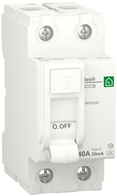 Aardlekschakelaar 2P 40A 30mA Type A Supergevoelig voor Elektrische Installaties