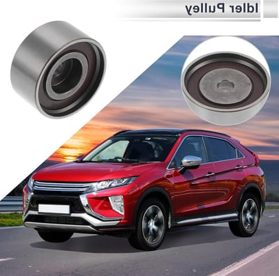 Idler Pulley voor Mitsubishi L200 2005-2015 - Serpentine Tensioner, Staal, Zilverkleurig, 1 Stuk, Vervangingsonderdeel, Auto-accessoires, Motoronderdelen