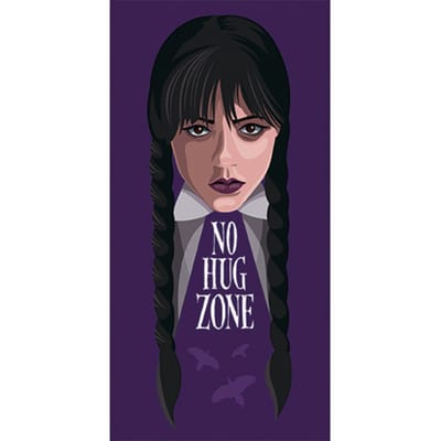 Wednesday Strandlaken No Hug Zone - 70 x 140 cm - Katoen