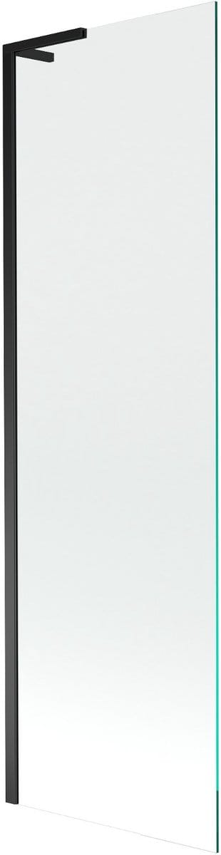 Mexen Next L badwand éénvleugelig 60 x 150 , transparant, zwart - 895-060-000-03-00-70