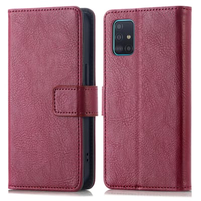 imoshion Hoesje - Geschikt voor Samsung Galaxy A51 - Luxe Bookcase - Bordeaux