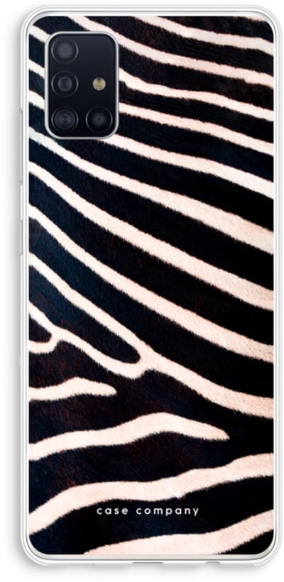 Hoesje geschikt voor Samsung Galaxy A51 4G hoesje - Zebra - Soft Cover Telefoonhoesje - Bescherming aan alle Kanten en Schermrand