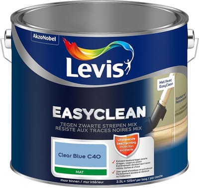 Levis - Easyclean Tegen Zwarte Strepen Mix - Clear Blue C40 - Mengverf - 2,5 L