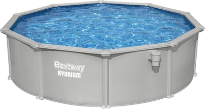 Bestway® Hydrium™ 4,57 m x 1,22 m Ronde Bovengrondse Zwembad Set met Stalen Wanden