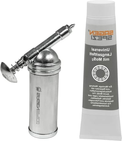Vetpers Geleidestang - Vetspuit Ketting - Smering Kettingzaag - Met Neus Tandwiel - 80 ml - null