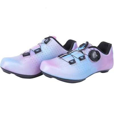 BOODUN 1 Paire Chaussures de Vélo à Blocage pour Femme Outdoor Route Nylon Haute Précision Semelle Chaussures de Vélo36