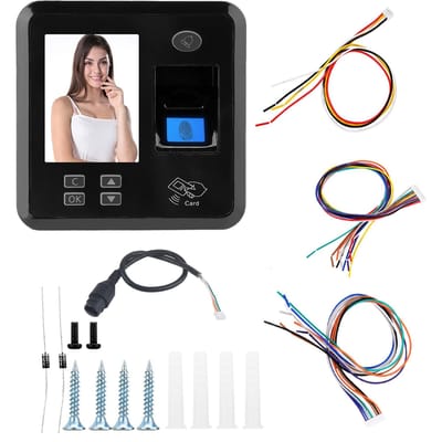 Contrôle d'accès de porte biométrique par empreinte digitale et carte d'identité avec interface IP/TCP black