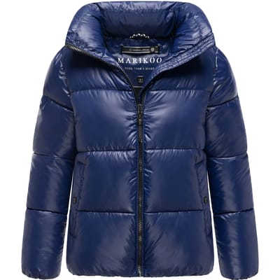 Marikoo dames winterjas Hazalee in puffer-stijl met glanzende look