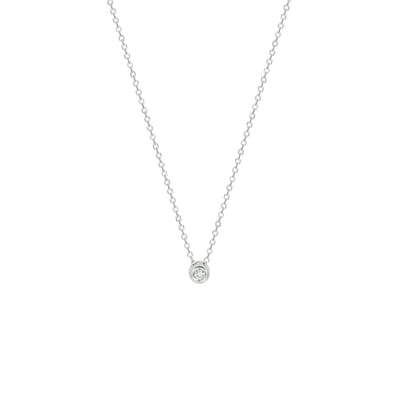 Collier Diamant 0.02ct H Si 41 - 43 - 45 Cm