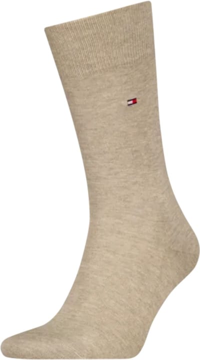 Tommy Hilfiger Herensokken Premium Silk & Cashmere Light Beige Melange