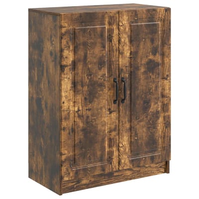vidaXL - Dressoir - Gerookt - eiken - 66 - x - 34,5 - x - 87 - cm - Bewerkt - hout